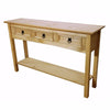 Corona Console Table 3 Drawer Mexican Solid Pine Hallway by