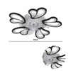 50W LED Ceiling Fan Light Dimmable Living Room Chandelier Lamp W/ Remote Control