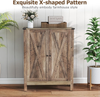 Shoe Cabinet Wooden 6 Tier Cupboard Double Door Rack Storage Unit Hallway Oak