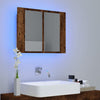 Gecheer Bathroom Mirror Cabinet, Bathroom Storage Shelf with Mirror and W6T6