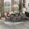 1.8m Extendable Dining Table Stretchable Marble Kitchen Table Festival Banquet
