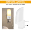 Automatic LED Night Light Plug in Energy Saving Dusk Dawn Sensor Kids Warm Light