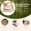 Upholstered Rocking Chair Bedroom Modern Wooden Single Accent Rocker