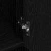 Wall Cabinet Black Oak 80x33x80 cm Engineered Wood