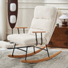 Rocking Chair Modern Armchair with Backrest & Footrest for Living Room, Bedroom