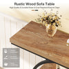 105cm Console Table Industrial 4-Tier Narrow Entryway Sofa Table for Living Room