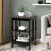 3-Tier Nightstand Wooden End Table Sofa Bed Side Table Storage Display Stand