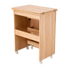 Folding Sewing Table 2 IN 1 Rolling Craft Table Home Office Desk Workstation UK