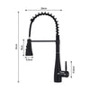 Stainless Steel Taps Kitchen Sink Mixer Swivel Spout Single Lever Mono Faucet