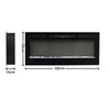 LED Fireplace Media Wall Fire Wall Mounted / Standing Electric Heater 40-100in
