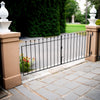 Vintage Wrought Iron Garden Gate Driveway Entrance Steel Metal Heavy Duty Ornate