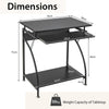70cm Wooden Computer Desk Writing Workstation PC Laptop Table for Small Spaces