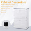 Plastic Garden Storage Shed Outdoor Storage House Tool Shed 130x75x190cm Large