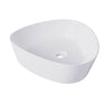 White Triangular Countertop Basin 505mm - Lotus LOTGW505X407