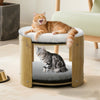 2-Level Cat House Pet Cat Bed Bunk Sleeping Snuggle Condo House Fluffy Cushion