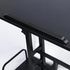 Mobile Stand up Desk Small Adjustable Standing Desk with Wheels Home Workstation