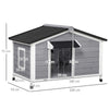 Large Wooden Dog House Indoor Outdoor Pet Dogs Kennel for Medium Dog NEW UK