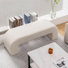 Teddy Velvet Upholstered Accent Large Boucle Bench Bed End Window Seat Ottoman