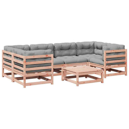 7-Piece Garden Sofa Set with Cushion Solid Wood K2D1