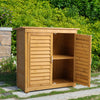 Wooden Shed Storage Cabinet Waterproof Garden Tool Shed Door Container Cupboard