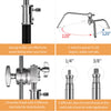 Heavy Duty 10FT/3M C Stand Light Tripod Base 50" Boom Arm Grip Head 1/4" 3/8" UK