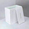 Wooden Slimline Shaker Unit Multi purpose Bathroom Toilet Roll Storage Tidy Box