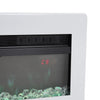 Electric Fire Wall Mounted/Recessed/Freestanding 40inch Electric Fireplace White