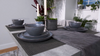 Grey White Dining Kitchen Table Extending 120 160cm V Leg Concrete 6 8 Masy
