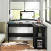 L-Shaped Corner Computer Desk PC Table Writing Desk Workstation Home Office