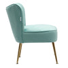 Scallop Back Armchair Cocktail Sofa Accent Seat Living Bedroom Cafe Lounge Sofa