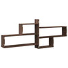 Wall Shelf Brown Oak 167.5x18x68 cm Engineered Wood