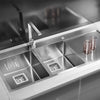 Single/Double Bowl Kitchen Sink Stainless Steel Undermount Drainer Waste Kit NEW