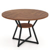 Mid-Century Modern Circle Dinner Table 118CM Round Dining Table for 4