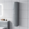 Dene 1400 mm Bathroom Wall Hung Cabinet Storage Tall Shelf Furniture Steel Grey
