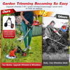 21V Electric Cordless Strimmer Grass Trimmer Tree Cutter Garden Edger +2 Battery