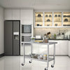 Commercial Kitchen Stainless Steel Catering Work Bench Prep Table Over Shelf 6FT