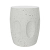 Hammered Concrete Accent Side Table Lamp Coffee Book Plant Stand End Table Unit