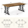 Dining Table for 6, Farmhouse Kitchen Dinner Table Dining Room Table Desk