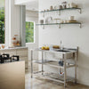 Stainless Steel Single Bowl Catering Sinks Commercial Home Kitchen LHD Platform