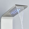 LED Shower Panel Column Tower Rainfall Shower Mixer Taps Massage Body Jet Bath