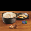 Portable Cast Iron Pot - Deep Thick Stew Pot for Camping Use