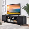 Modern Wood Universal Stand for TV up to 65" Media Console Table w/Shelves