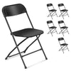 6 Pcs Black Folding Chair Foldable Computer Party Meeting Room Home Office Chair