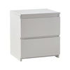 2 Drawers White Bedside Cabinet Storage Nightstand Bedroom Chest Of Drawers