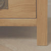 Rustic Oak 3 Drawer Bedside Cabinet / Bedroom Lamp Table / Nightstand