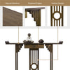 Large Wooden Hallway Console Table Entry Side Display Desk Industrial Wood Table