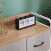 Fabric Bedside Cabinet Table Metal Frame Storage Unit Organiser Chest of Drawers