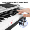 Mustar ♬61 Full Size Lighted Up Keys Smart Digital Electronic Keyboards Gifts