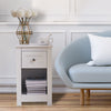 Small Side Table Slim Wooden Sofa End Night Stand Bedside Drawer Storage Cabinet