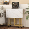 3 Piece Dining Table Set Extendable Kitchen Table Folding Breakfast Table
